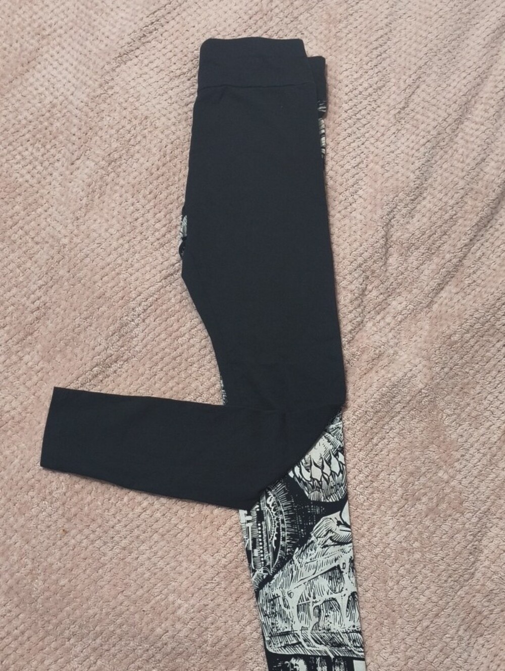 Killstar Black Leggings with Red Logo Detail - Picture 3 of 6